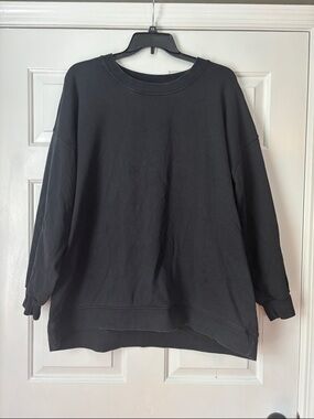 Lululemon Black Oversized Crewneck Sweatshirt